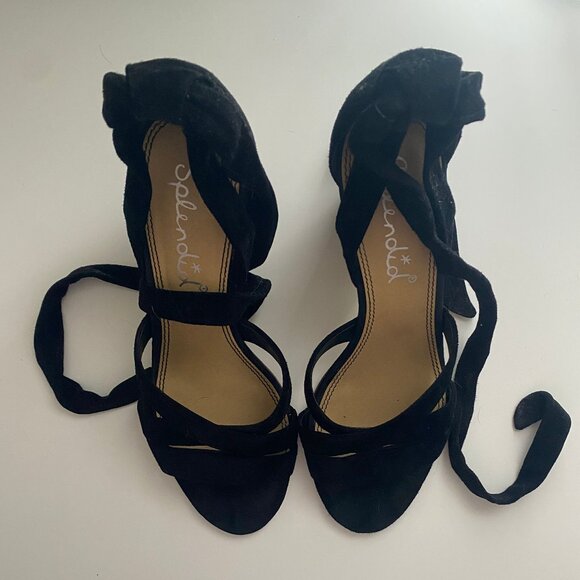 Splendid Fergie Heel in black suede, size 8 - Picture 2 of 6